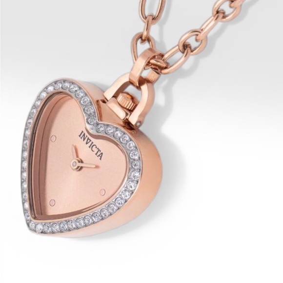 Invicta Mini Angel Women’s Necklace Watch – Rose Gold 27.5mm, New with Tags ✨ - Picture 3 of 5